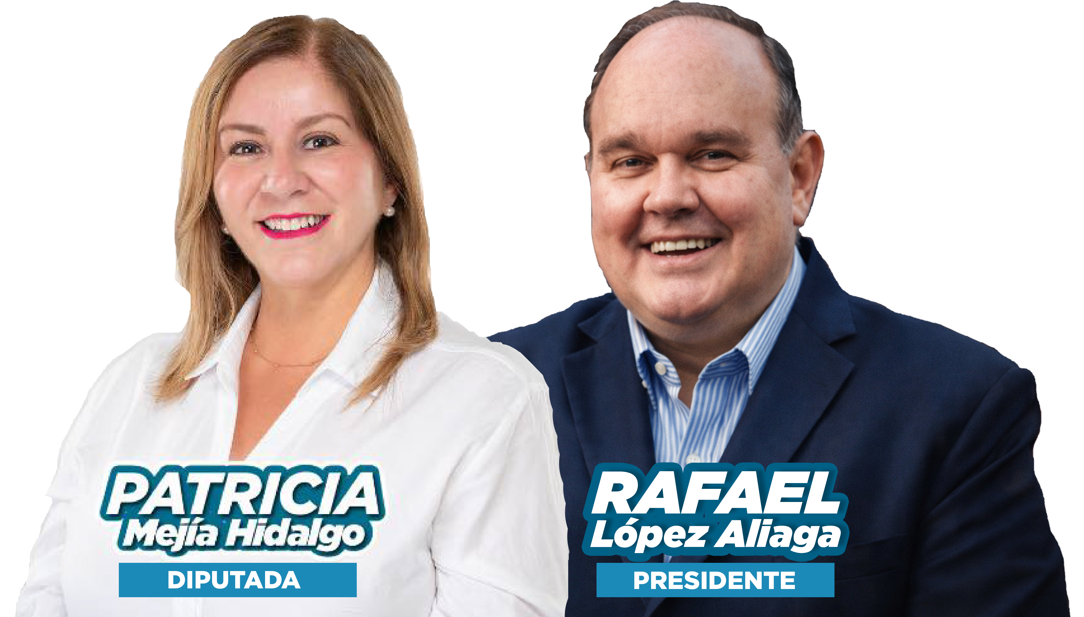 Patricia Mejía y Rafael López Aliaga